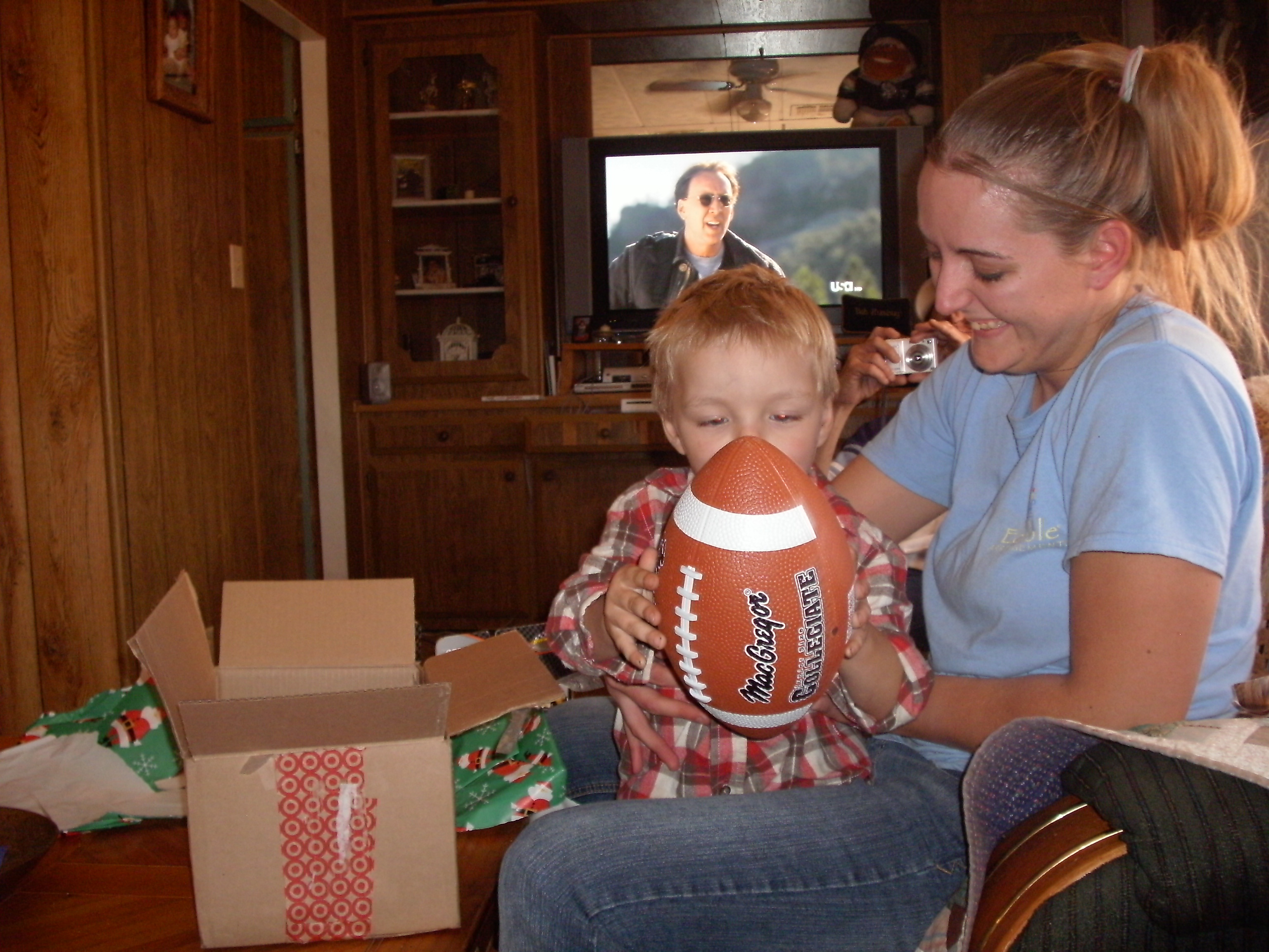 me n my son at xmas 2010