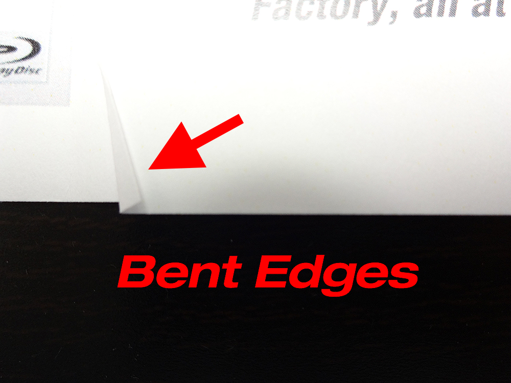 Bent edges done by FedEx Office Kinkos 41st Street Miami FL