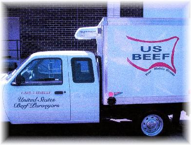 A US Beef truck