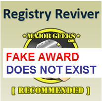 Fake Award for Registry Reviver - does not exist