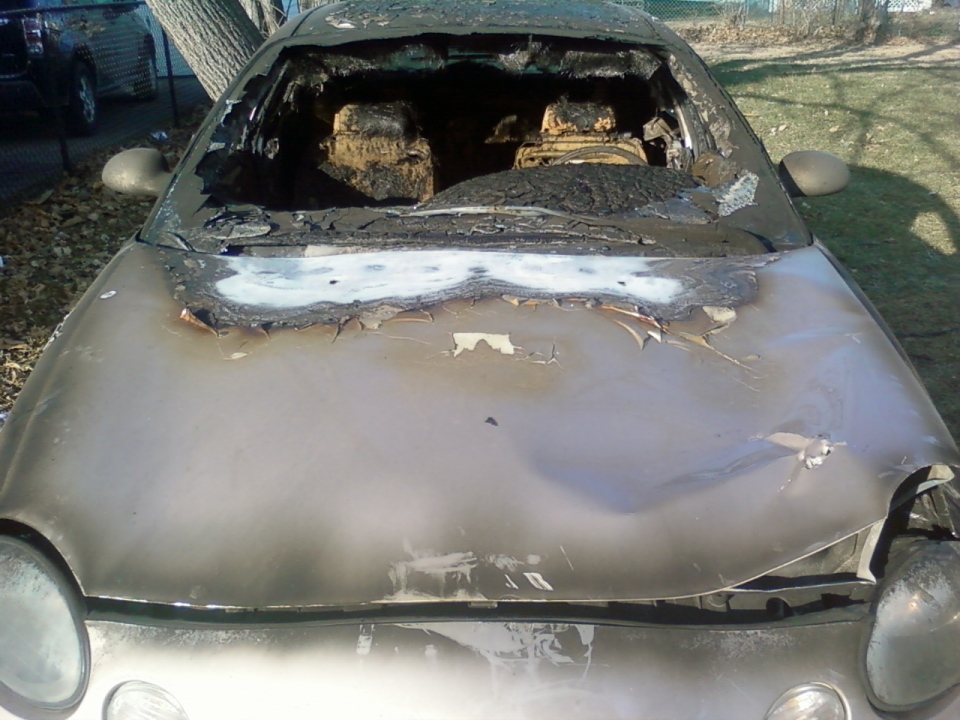 This is the car that started on fire While I was driving it