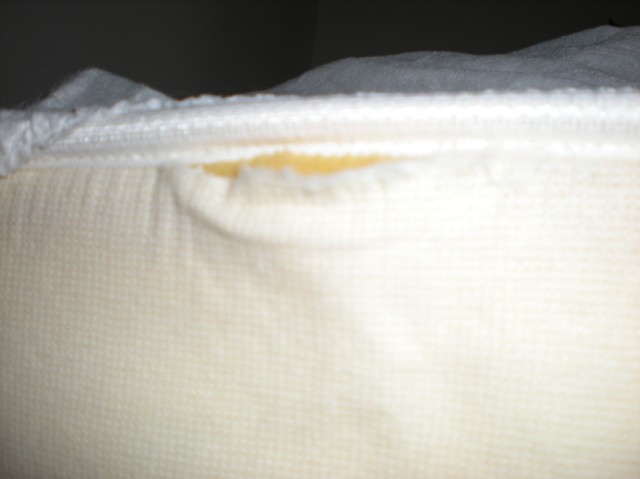 torn mattress cover