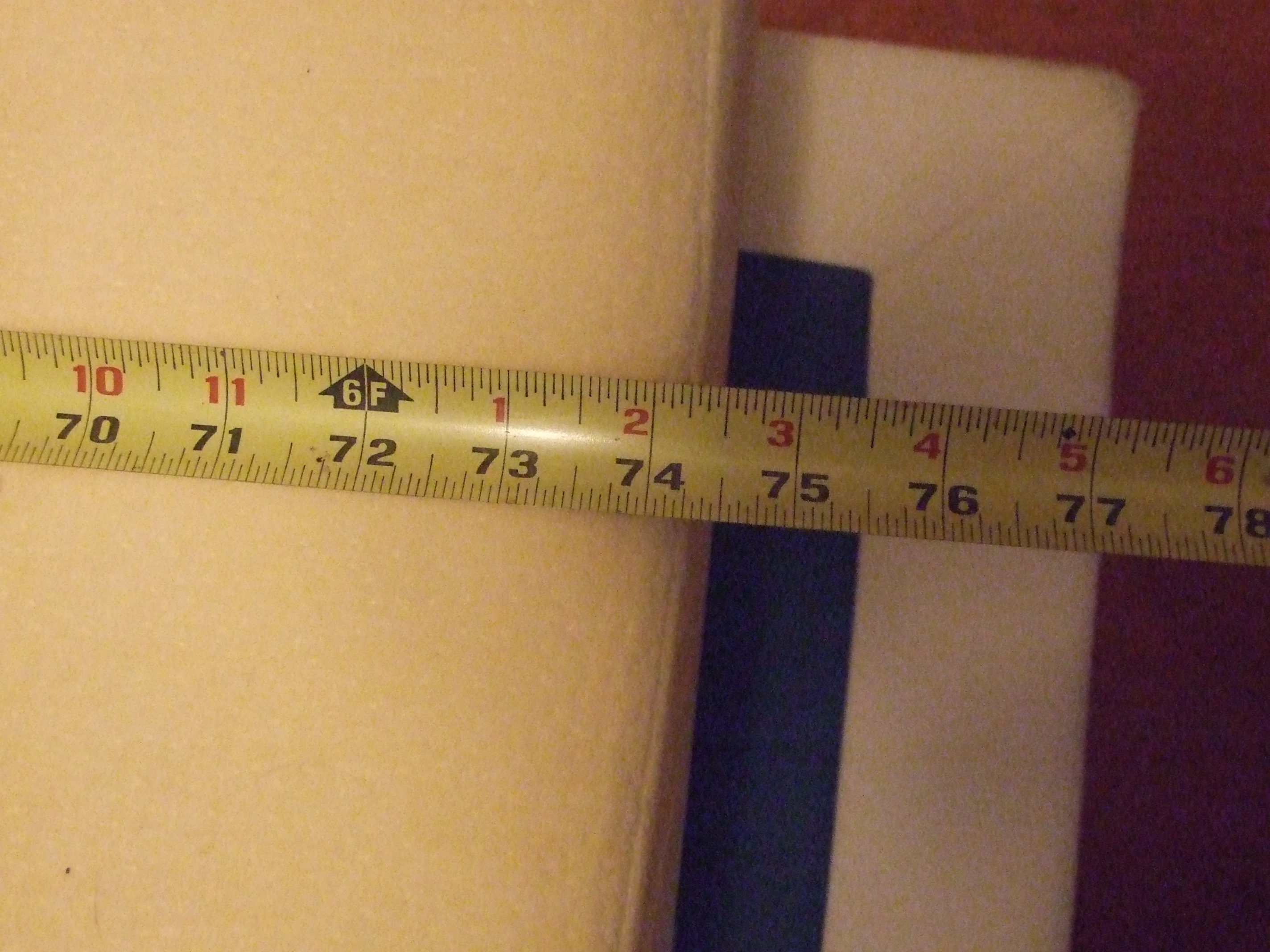 Shows actual length of mattress