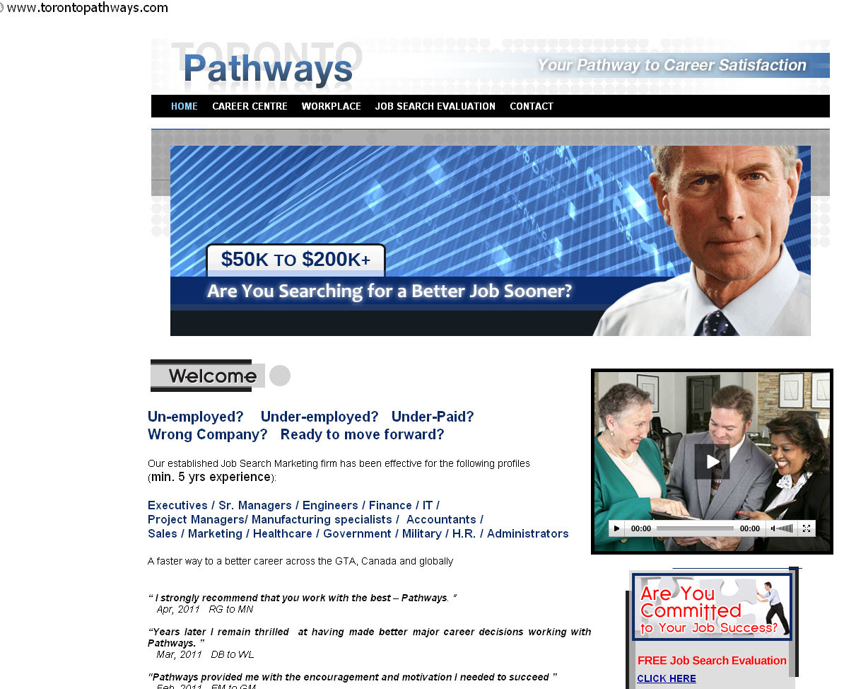 Toronto Pathways website