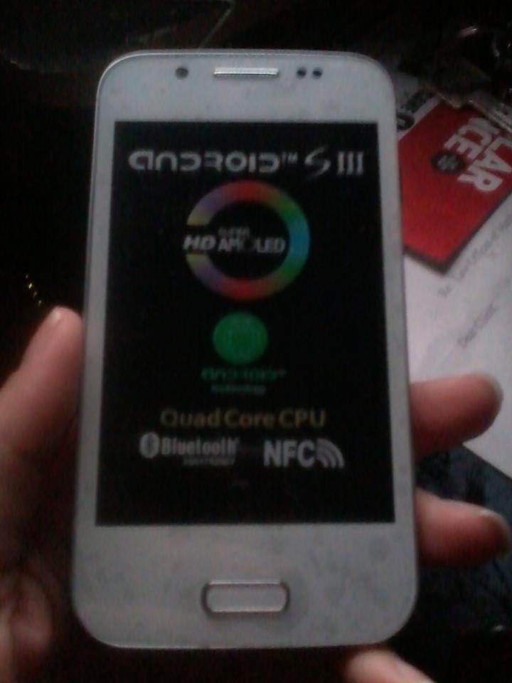 Phone I got with a sticker on the phone saying it is a galaxy sIII but it is an Android A7100 