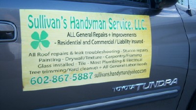 Sullivans Handyman Services Truck