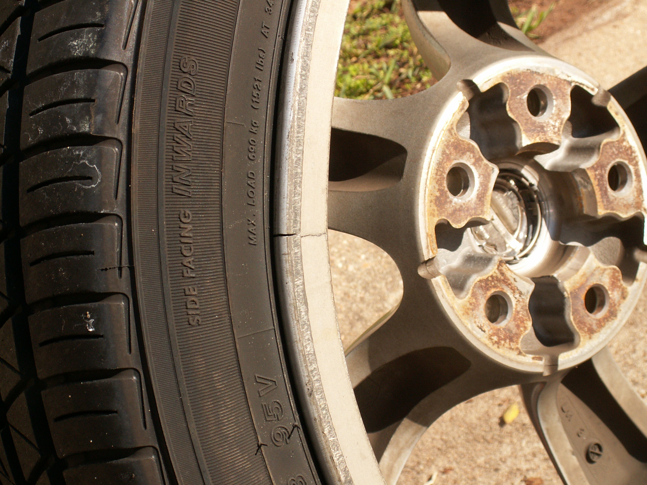 Cracked Wheel Rim