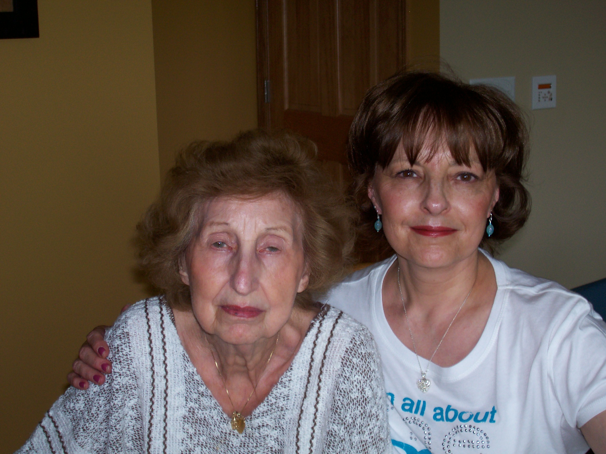 This is me an my mom - she is going to be 90 this year and doesn't look like someone that raised a daughter to be a thief.

I also have 2 kids that are in law enforcement.  One a sheriff's deputy in