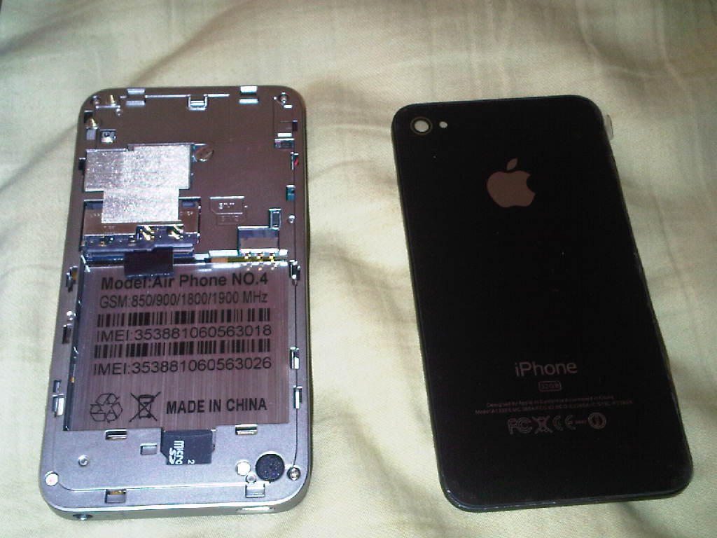 another pic of the fake iphone i received 