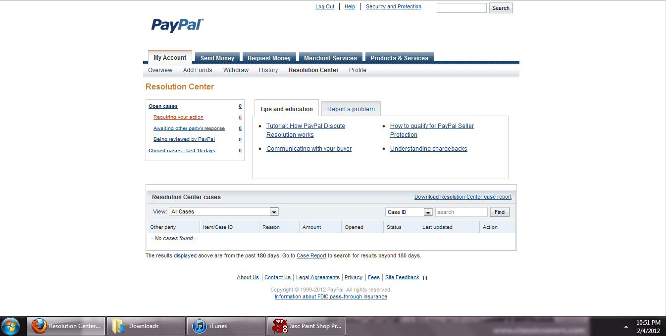 Screenshot from the Rudy Paypal at time of complaint