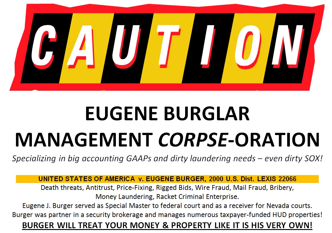 Nevada HOA Fraud Eugene Burger Management EBMC Judge Robert C Jones
