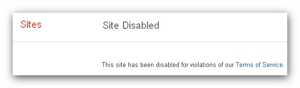 Shut Down of Scam Site