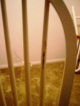 sample of how they ruined my dining room chairs