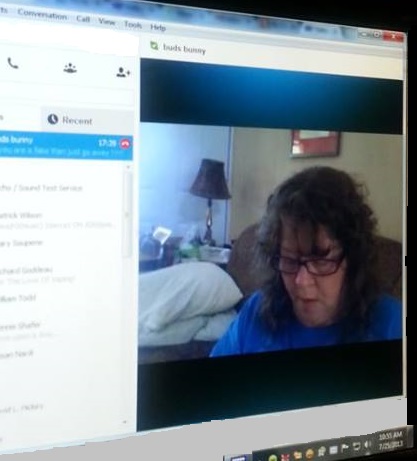 Shelley Bowman In Skype Window