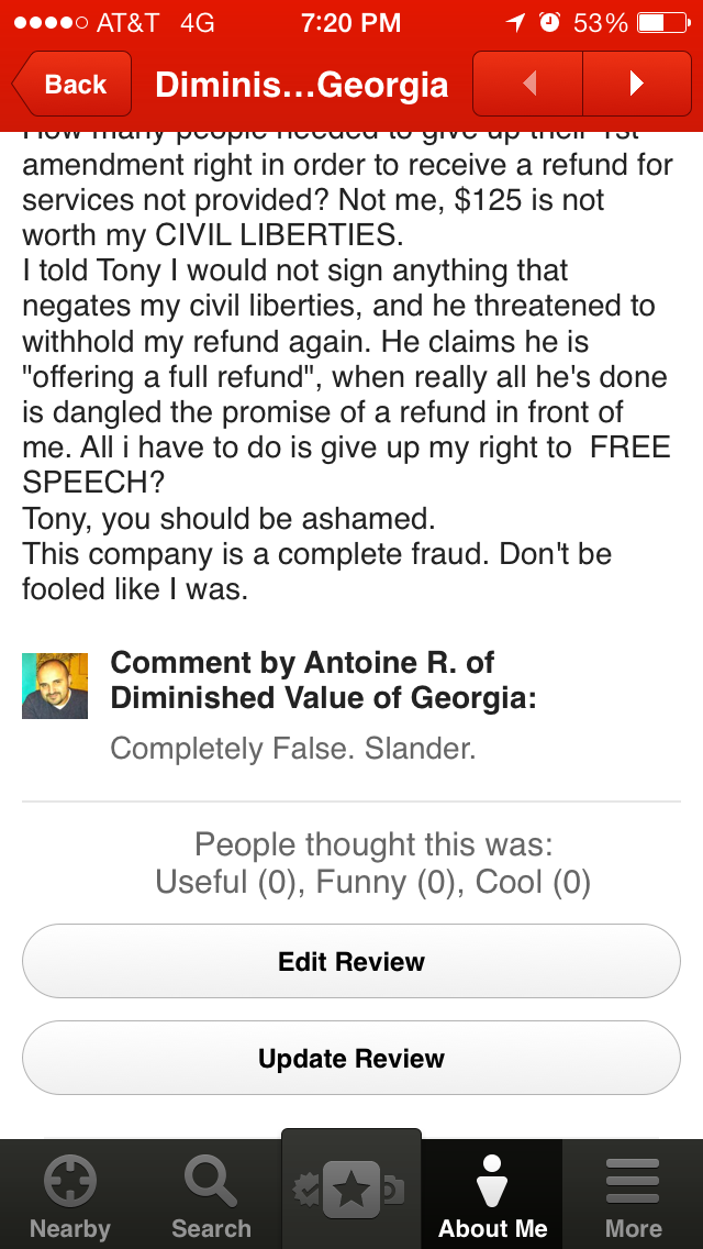 Snapshot of a "business man" calling me, a client a liar. Very professional. 