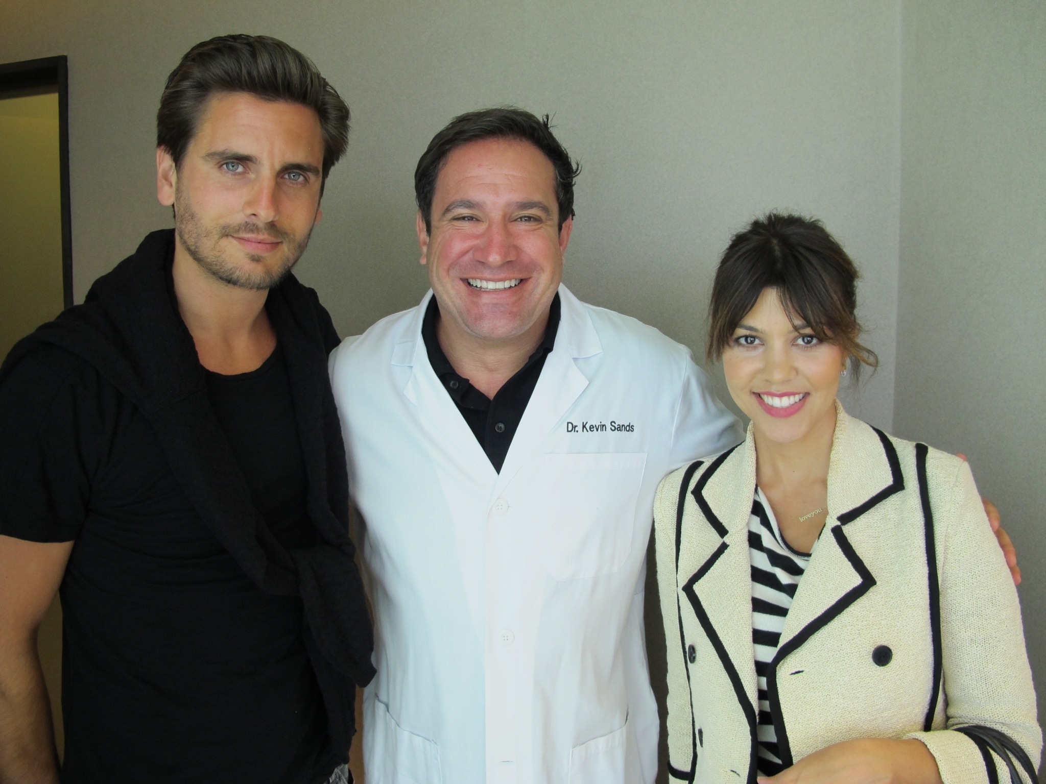 Dr. Kevin Sands with Kourtney Kardashian