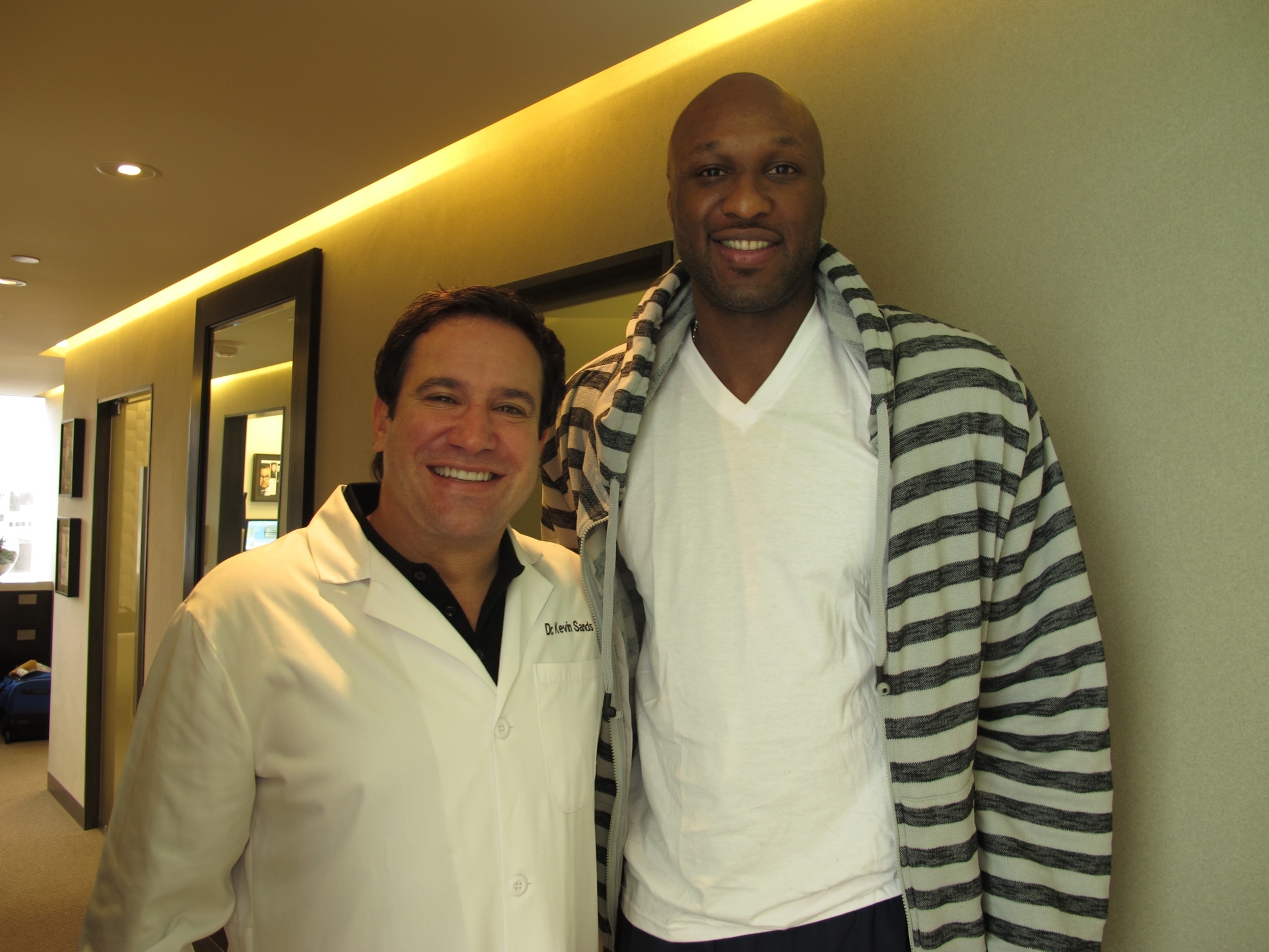 Dr. Kevin  Sands with Lamar Odom