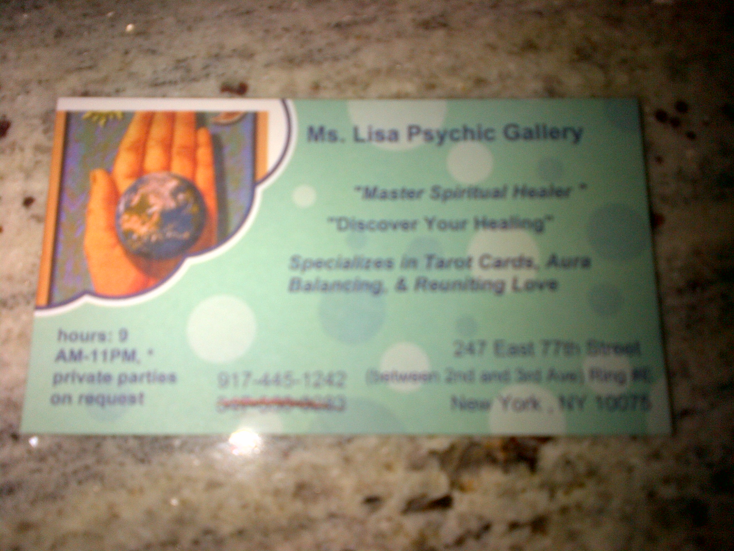Betty Vlado's business card
