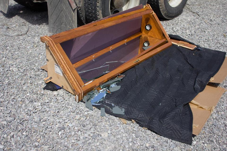 Destroyed Curio cabinet