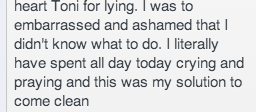 She admits, but fails to realize we know DVD buy #1 never occurred. When she does realize we know it's all fake, she withdraws. 