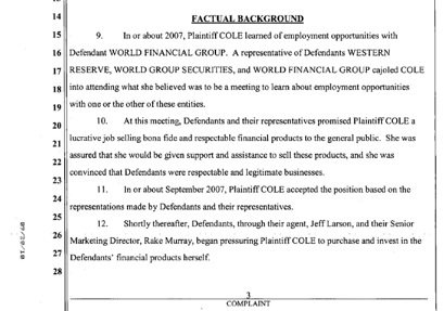 (PAGE-1)

Opes Financial Solutions is owned and operated by an UNLICENSED Scam Artist (Rake Murray) who has been SUED for FRAUD in California Superior Court Case #BC445937