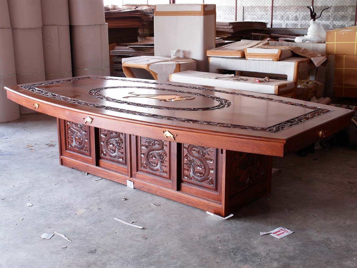 conference table under construction