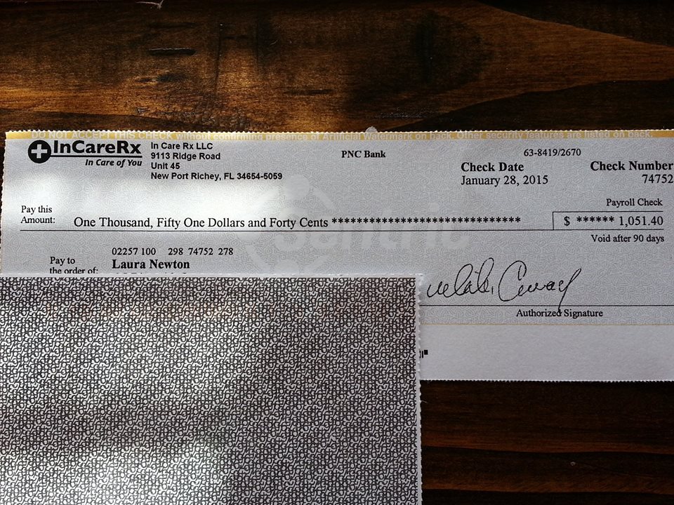 One of my recent pay stubs.. Proof of payment from Mike and Incarerx