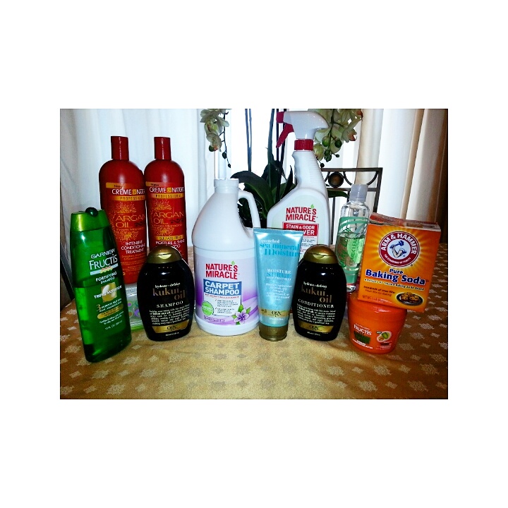Products Used To DEFUNK hair