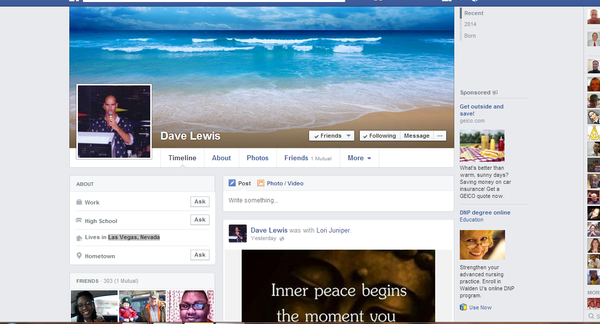 Beware of this guy on facebook. This is his cover page