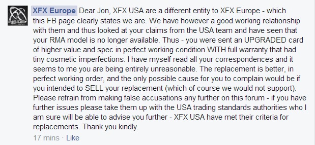 XFX Europe Response.