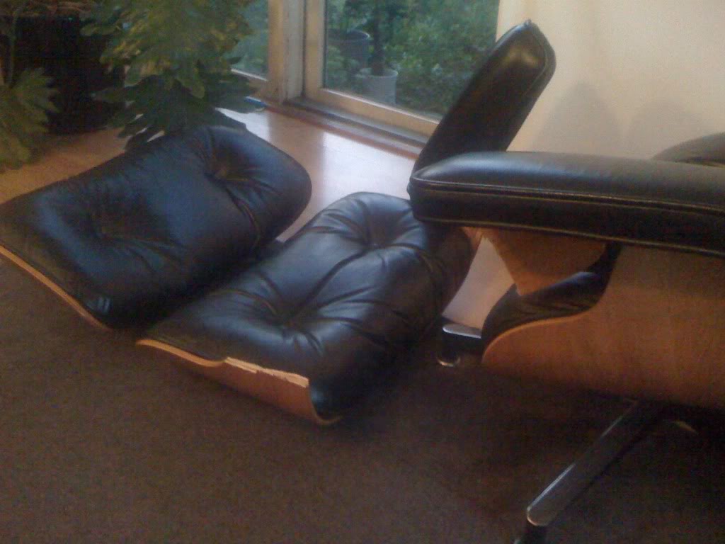 broken eames lounge chair from rove concepts