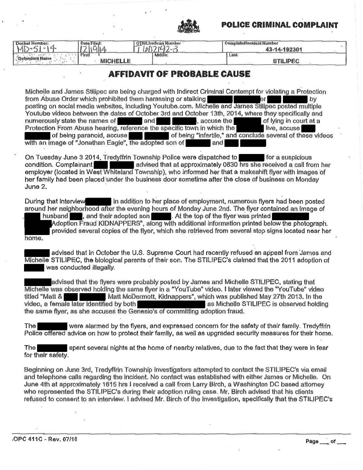 Fraudulent warrant p9