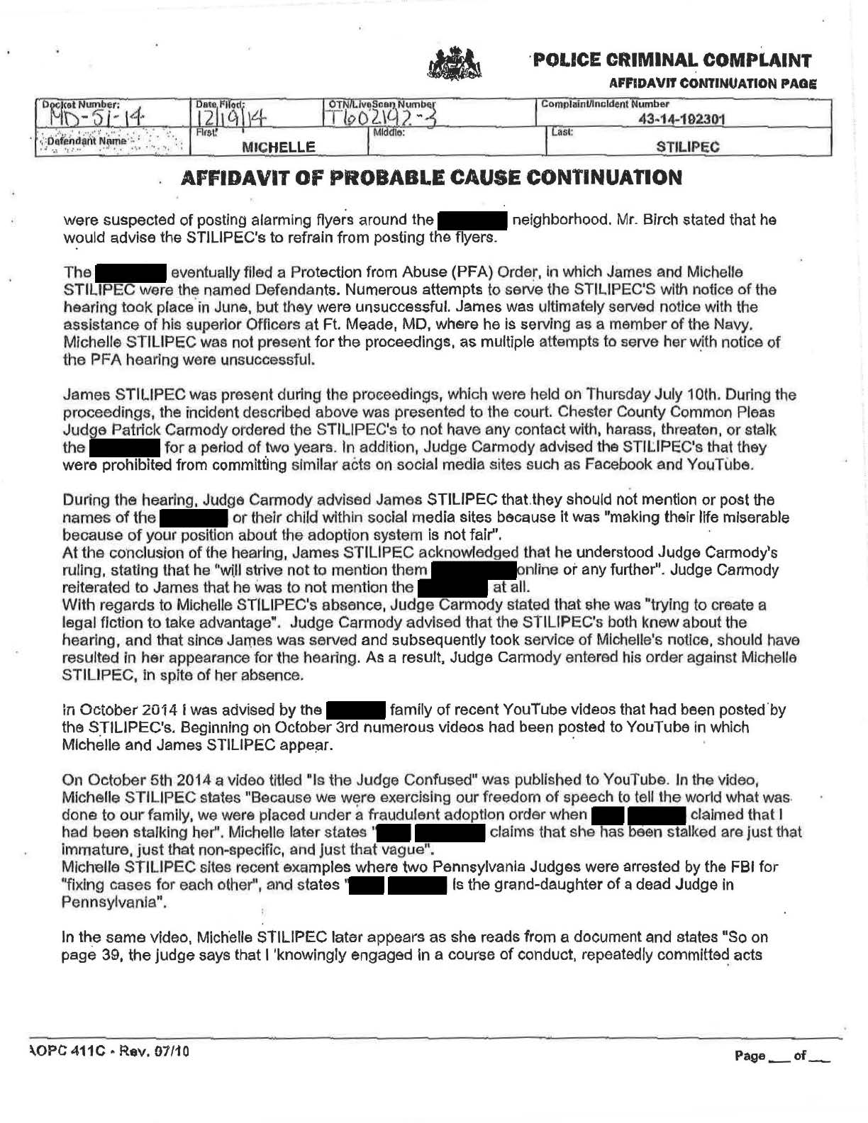 Fraudulent warrant p10