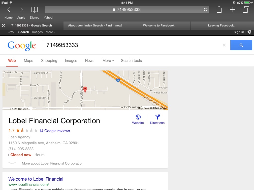 This is what I google on Lobel financial 