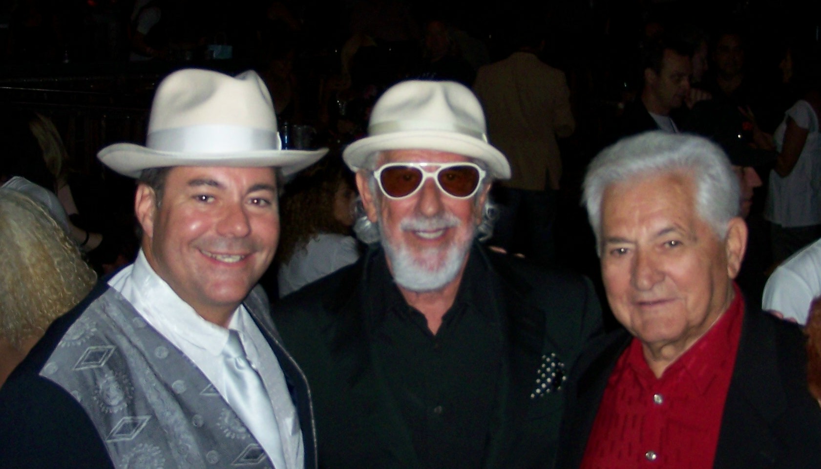 This picture has the last 3 living Godfather's of the Sunset Strip Rock n' Roll era. From L to R: Al Bowman, Lou Adler and Mario Maglieri. Feel free to google any of these names. 