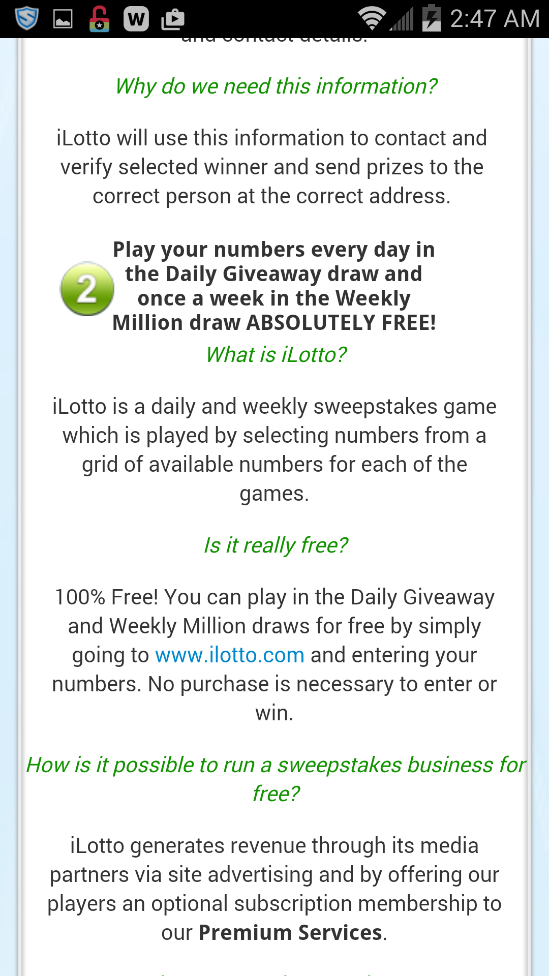 I lotto rip off