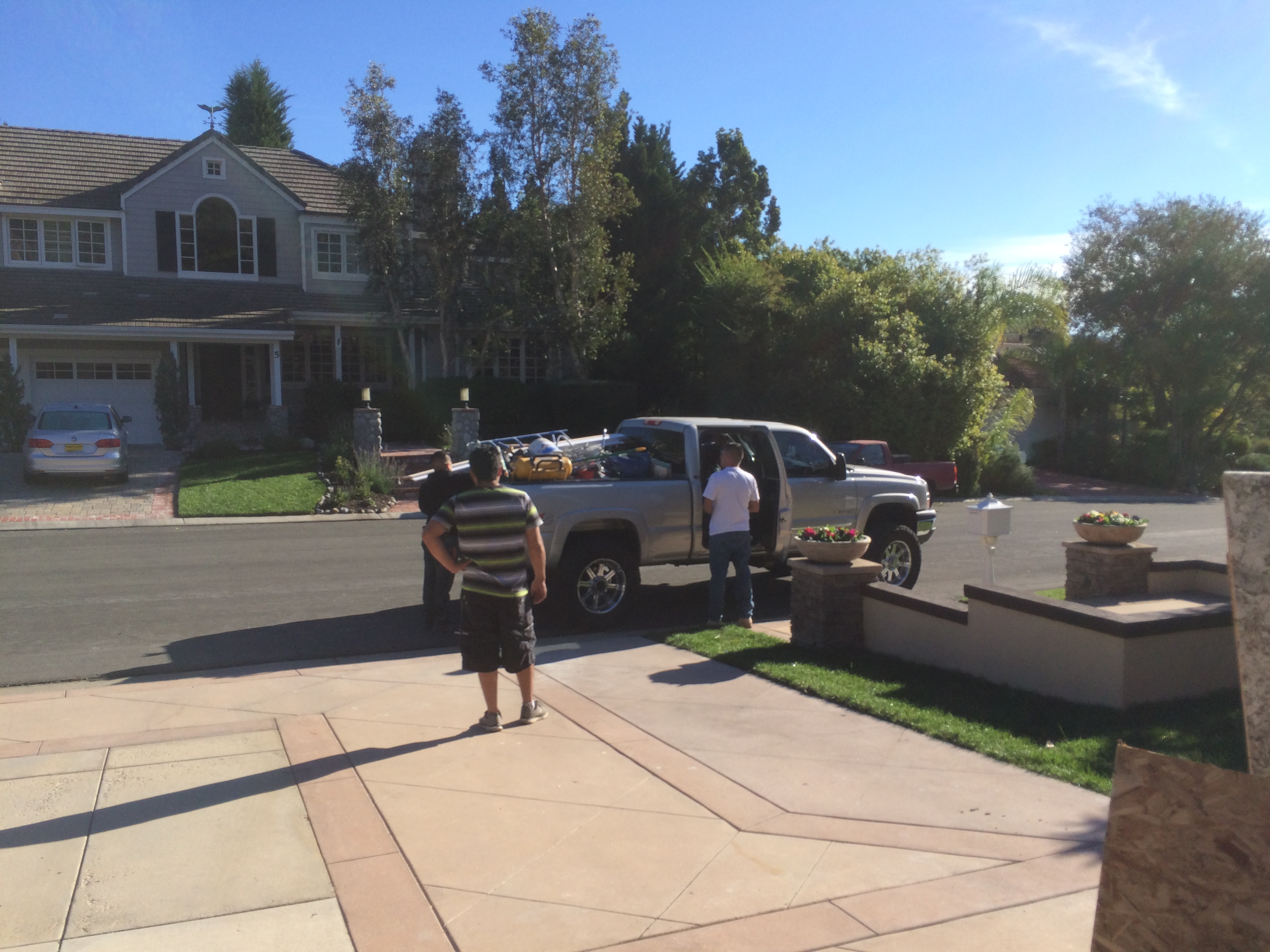 Edwin Leon and his crew driving off with all of our supplies as he rolls away and Rips Us Off