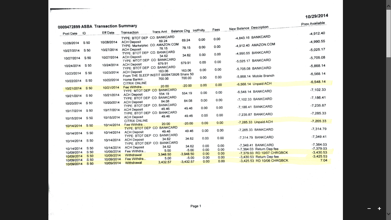 transaction record page 1