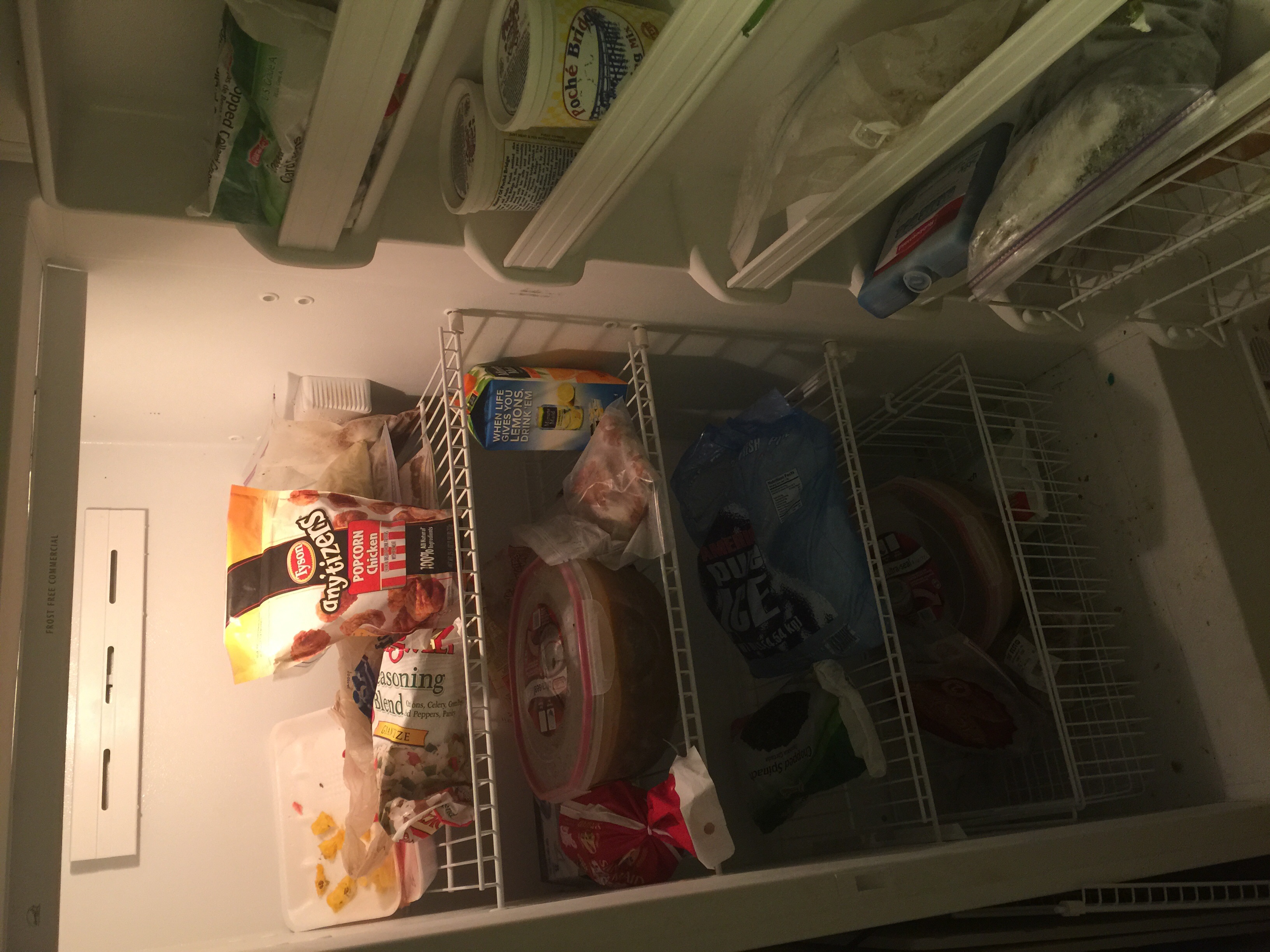 Molded food in fridge