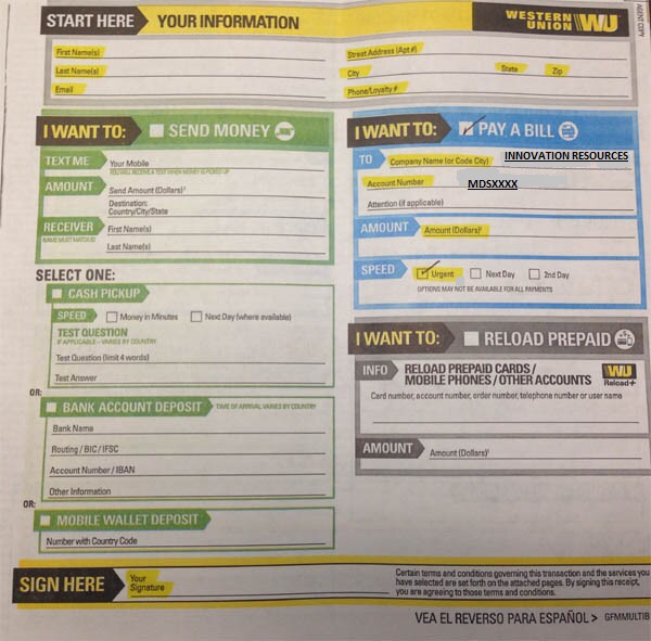 This was attached to a email with instructions on how to pay them at a western union 
