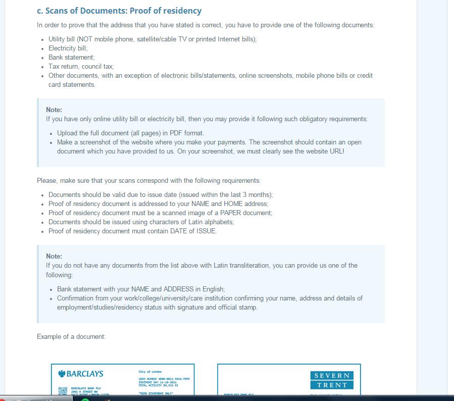 Verification Process for Withdrawal