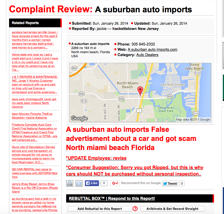 the other complaint i found, glad i didn't end up with he car who knows what issues it has