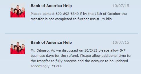 Answer from their FB team promising refunds no later than October 13, 2015