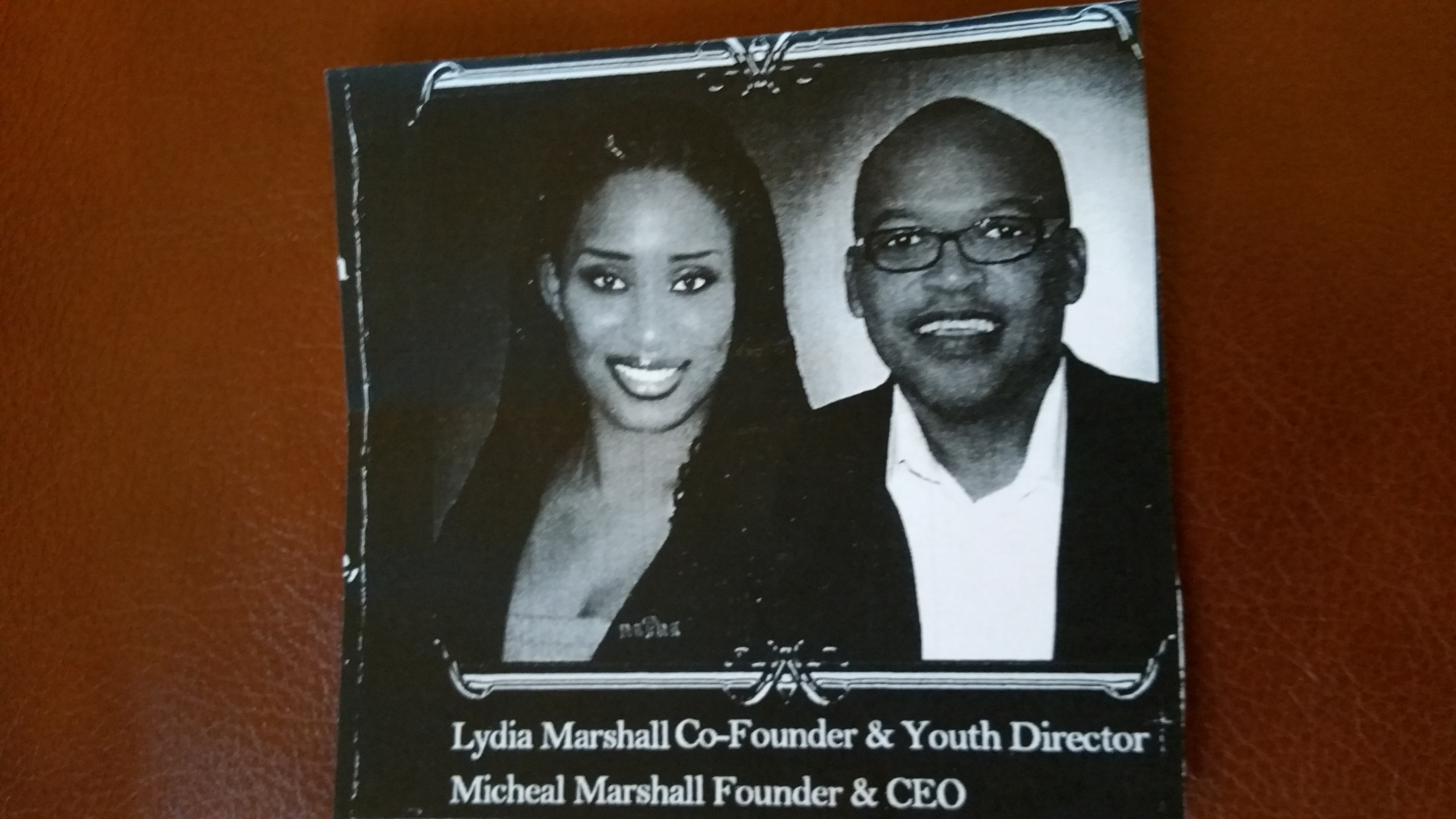 This is a picture of Mike L. Marshall and , Lydia Aguilera