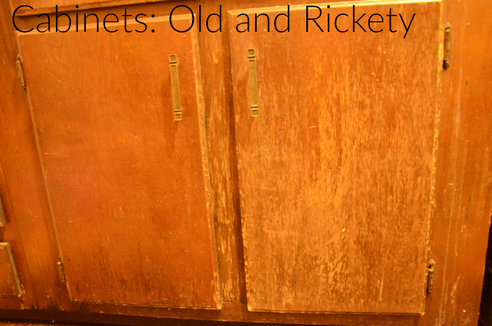 The cabinets have always looked old and rickety. All and all, the kitchen is simply outdated, yet somehow we're footing a $5 bill for the cabinets and $140 for the entire kitchen...for what, exactly? 