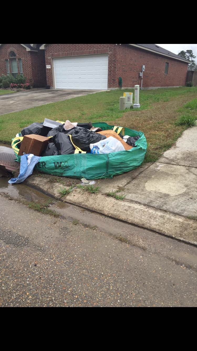 Garbage we paid to have picked up that was never hauled away.