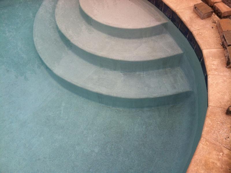  Pool was plastered Dec. 14, 2012. Temperatures were in the 20's that morning. According to manufacturer it should not have been below 50 degrees 24 hours prior or after installation.Not only is the p