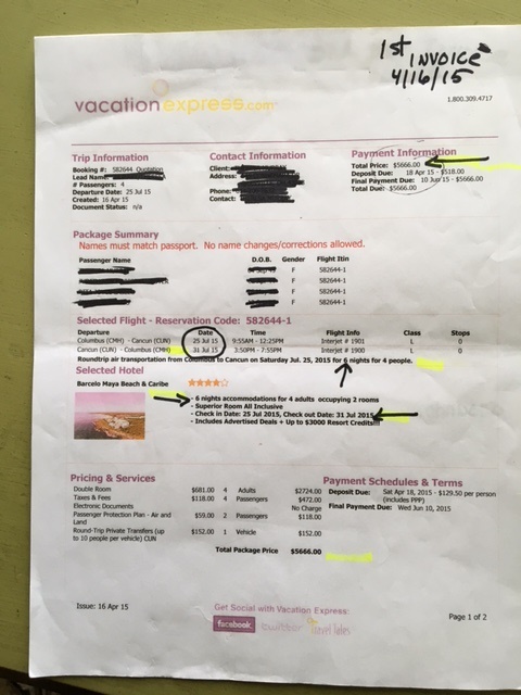 First invoice was charging us $2000 more than quoted.