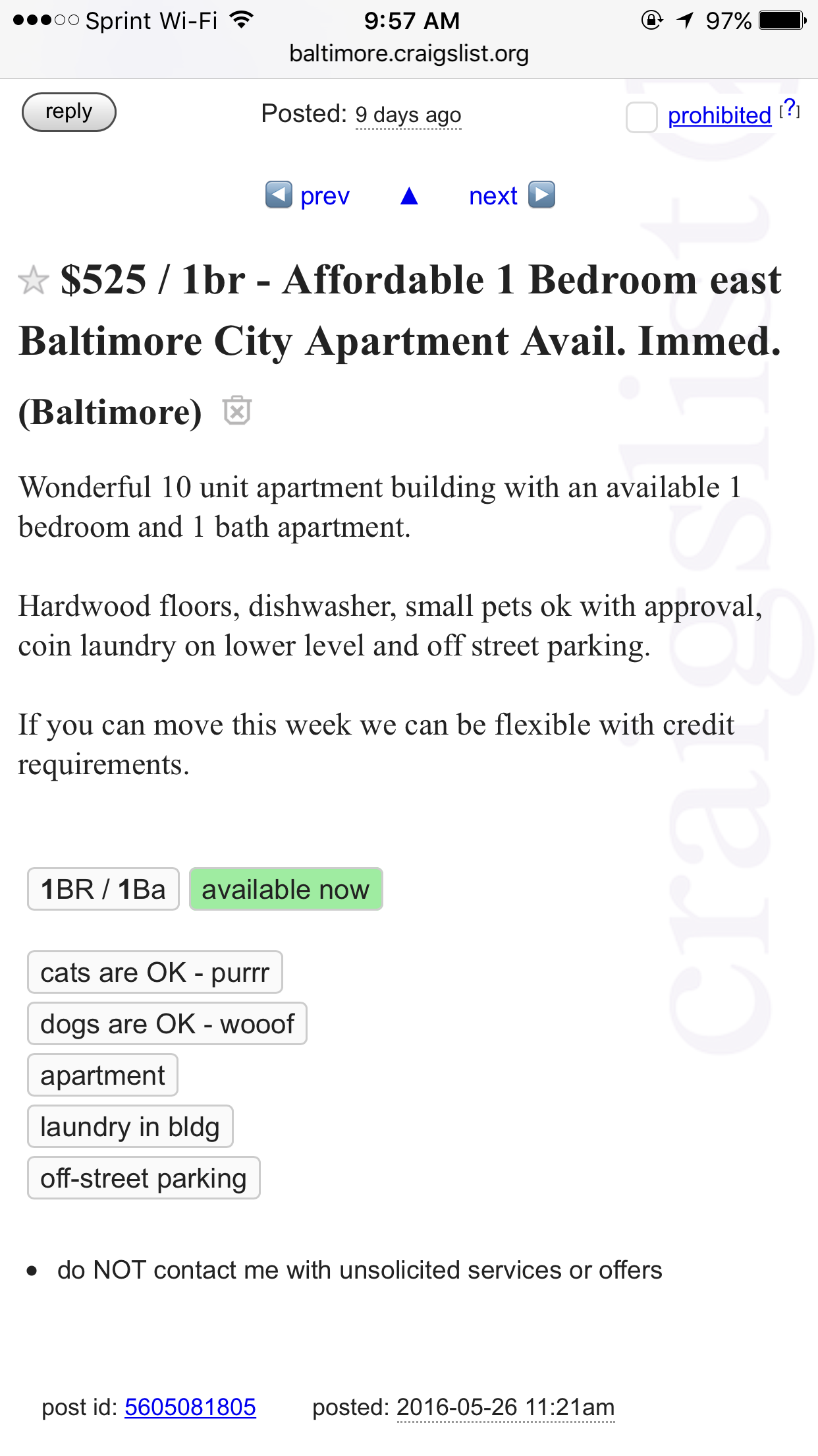 This is one of their ads on craiglist