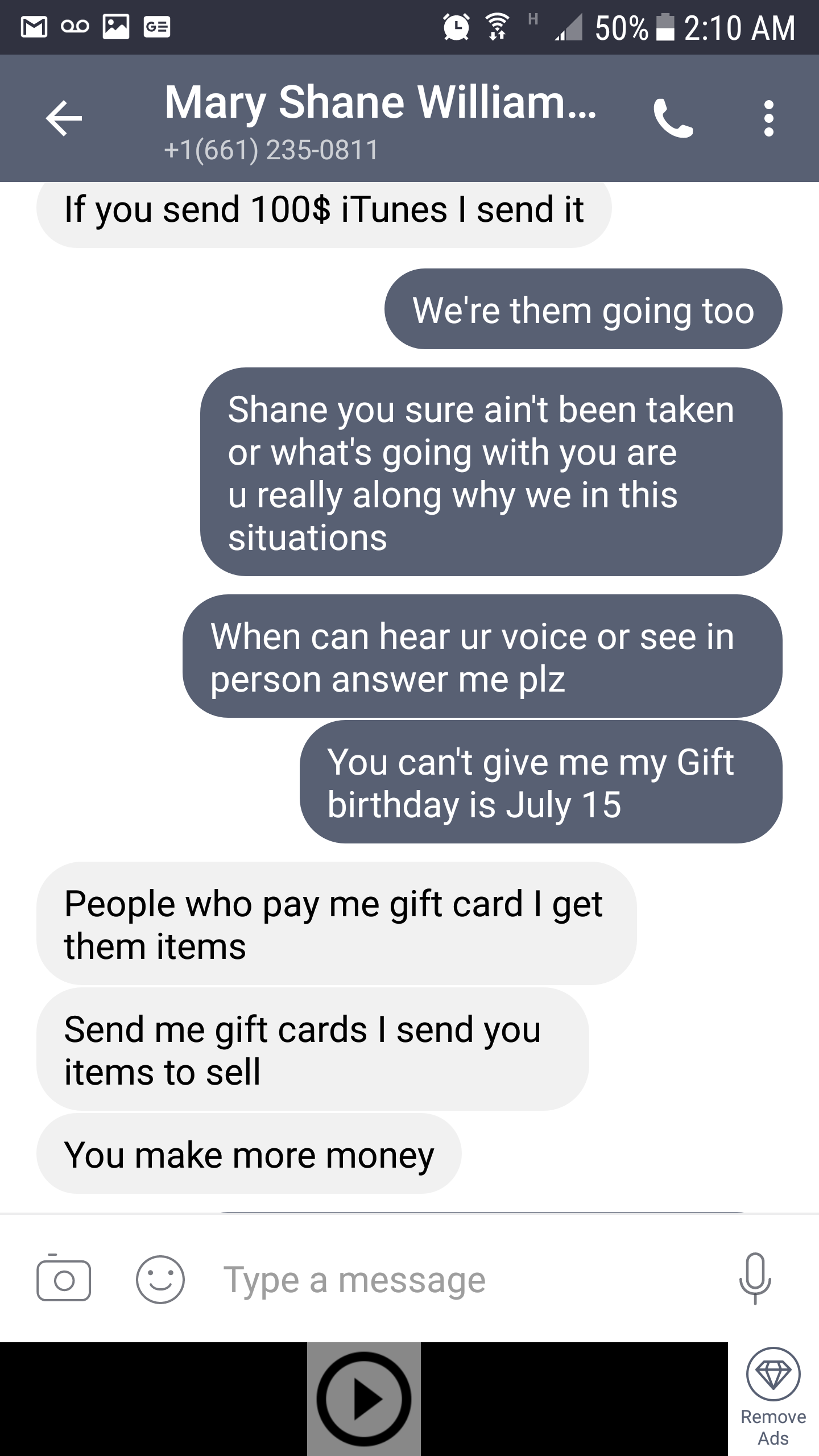 all text done by mary shane proof of scammer 